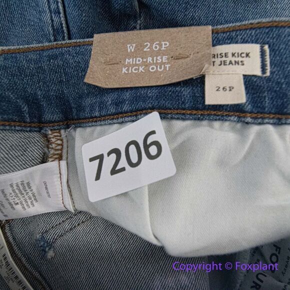 New! Madewell Petite Kick‎ Out Crop Jeans oneida wash, size 26P - Picture 13 of 15